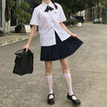 Img 7 - Thailand Round-Neck jkUniform Women Inspired Mauve Short Sleeve Shirt First-Love Student