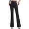 Img 5 - High Waist Flare Long Pants Drape Leg Women Slim Look Suits Stretchable Casual