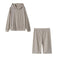 Two-Piece Sets Women Trendy Casual Home Solid Colored Sweatshirt Shorts Sporty Sleepwear