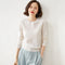 Long Sleeved Wool Knitted Sweater Women Korean Slim Look Round-Neck Matching Outerwear
