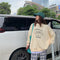 IMG 184 of Hong Kong cecSweatshirt Women Korean insLoose Lazy False Two-Piece bf Thin Tops Outerwear
