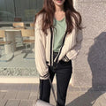 IMG 113 of Sweater Women Japanese Loose insLazy Outdoor Korean Sweet Look Knitted Cardigan Outerwear
