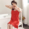 Cotton Pyjamas Women Summer Teens Camisole Solid Colored Sexy Dress Sleepwear