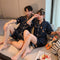 Couple Pajamas Silk Summer Short Sleeve Women Korean Sets Men Thin Plus Size Loose Loungewear Sleepwear