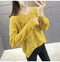 IMG 127 of Women See Through Knitted Sweater Tops Thin Loose Long Sleeved Outerwear