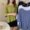 IMG 101 of Trendy Doll Blouse Plus Size Short Sleeve T-Shirt Women Summer Loose Niche Slim Look Tops Undershirt T-Shirt