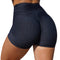 Img 1 - Europe Sporty Fitting Yoga Pants High Waist Hip-Flattering Women Plus Size Solid Colored Fitness Bubble Short Shorts