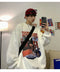 IMG 110 of American High Street Round-Neck Sweatshirt Hip-Hop Trendy Loose oversize Vintage Tops Outerwear