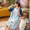 Pajamas Women Summer Pyjamas Short Sleeve Loose Cotton Cartoon Adorable Casual Outdoor Loungewear Sleepwear