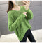 IMG 119 of Women See Through Knitted Sweater Tops Thin Loose Long Sleeved Outerwear
