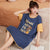 Img 2 - Cotton Pyjamas Women Summer Mid-Length Student Adorable Cartoon Plus Size Pajamas Pregnant Woman Loungewear