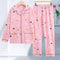 Popular Pajamas Women Long Sleeved Cardigan Lapel Korean Knitted Loungewear Two-Piece Sets Plus Size Sleepwear