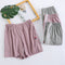 Img 2 - Women Shorts Summer Cotton Thin Plus Size Casual Home Beach Pants Loose Sporty Mid-Length Pajamas