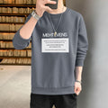 Img 3 - Men Long Sleeved T-Shirt Korean Minimalist Trendy Handsome Casual Loose All-Matching Outdoor Sweatshirt
