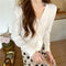 IMG 139 of chicShort Sweater Thin Solid Colored Bare Belly Tops Women Trendy Cardigan Outerwear