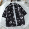 Summer ins Korean Shirt Street Style High bf Vintage Loose Dye Long Sleeved Men Outerwear