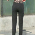 Img 3 - Thin Black Slimming Slim-Fit Pants Women Outdoor Ankle-Length Thick Warm Leggings