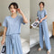 Img 4 - Pajamas Women Summer Silk Short Sleeve Student isn Korean Thin Loose Plus Size Home Outdoor