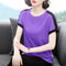 Img 4 - Cotton Short Sleeve T-Shirt Women Korean Mix Colours Loose Slim Look Plus Size Half Sleeved Undershirt Tops