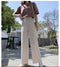 Img 4 - Wide Leg Pants Women High Waist Drape Ice Silk Summer Loose Straight Thin Student