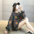 IMG 127 of Sweatshirt Women Korean Loose Alphabets Thin Dye Round-Neck Long Sleeved Outerwear