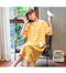 IMG 229 of Teens Loose Summer Cotton Thin Pyjamas Pajamas Casual Cartoon Round-Neck Short Sleeve Loungewear Sleepwear