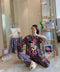 IMG 125 of Southeast Asia Popular Women Three-Piece Pajamas Round-Neck Printed Pattern Short Sleeve Summer Casual Loungewear Sleepwear