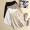 Img 2 - Korean Shorts Women Summer Cotton Pants Loose High Waist Slim Look Plus Size Wide Leg Casual Bermuda