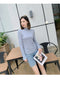 IMG 153 of Korean Office Slim Look Solid Colored Under Stand Collar Sweater Women Outerwear