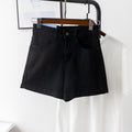 Img 7 - Summer Korean High Waist Straight Denim Shorts Women Loose Slim Look A-Line Hot Pants
