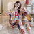 Long Sleeved Pajamas Women Plus Size Summer Korean Outdoor Loungewear Sets Sleepwear