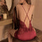 Img 5 - Sexy Pajamas Women Summer Thin Padded Silk Bare Back Lace Strap Pyjamas