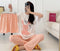 Southeast Asia Popular Women Three-Piece Pajamas Round-Neck Printed Pattern Short Sleeve Summer Casual Loungewear Sleepwear
