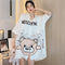 Img 1 - Summer Sexy Popular Pyjamas Women Thin Short Sleeve Loose Chiffon Shirt Dress