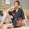 Pajamas Women Summer Short Sleeve Student Adorable Two-Piece Sets Outdoor Cotton Loungewear Thin Sleepwear