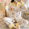 Popular Streaming Pajamas Women Lapel Cotton Long Sleeved Trendy Western Cardigan Loungewear Sets Sleepwear