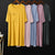 Img 1 - Modal Cotton Pyjamas Women Pregnant Woman Summer Round-Neck Long Dress Plus Size Loose Loungewear