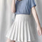 Img 2 - Pleated Skirt Women Summer Anti-Exposed College High Waist Korean A-Line Skirt