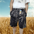 Img 11 - Beach Pants Men Casual Mid-Length Sporty Home Printed Cultural Straight Beachwear