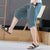 Img 2 - Linen Shorts Men Summer Thin Cropped Pants Oriental Cotton Blend Wide-legged Loose Plus Size