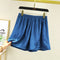 Img 12 - Shorts Women Summer High Waist Drape Plus Size Wide Leg Pants Outdoor Thin Solid Colored Pajamas Culottes Pants