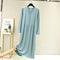 Img 3 - Long Sleeve Dress Women Modal Pajamas Loose Trendy Pyjamas Plus Size Pregnant Woman Mom Loungewear