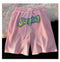 Img 9 - Alphabets Embroidery American Street Style Loose bf Casual Pants insHip-Hop High Street Mid-Length Shorts Women