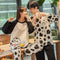 Couple Pajamas Cotton Long Sleeved Thin Men Cartoon Sets Women Korean Loungewear Sleepwear