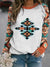 Img 2 - Europe Women Vintage Printed Round-Neck Short Long Sleeved Sweatshirt