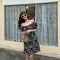 Img 4 - Plus Size French INS Popular Daisy Slimming Slim-Look Bare Shoulder Short Sleeve Women Dress