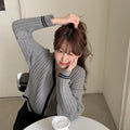 IMG 109 of Sweater Women Japanese Loose insLazy Outdoor Korean Sweet Look Knitted Cardigan Outerwear