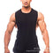 Fitness Tank Top Men Solid Colored Sporty Splitted Loose Vest T-Shirt Cotton Tank Top