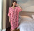 Img 1 - Summer Pyjamas Dress Women Modal Thin Batwing Sleeve Mid-Length Plus Size Loose Home