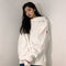 IMG 119 of Sweatshirt Women Korean Thin Loose Hooded oversizeTrendy Niche Tops Outerwear